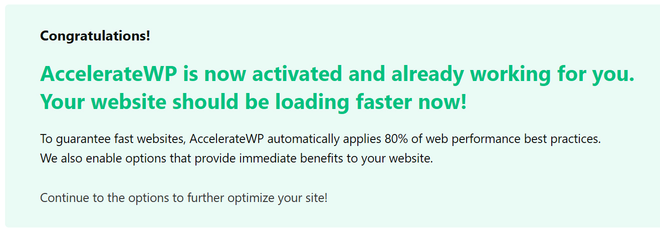 AccelerateWP Dashboard